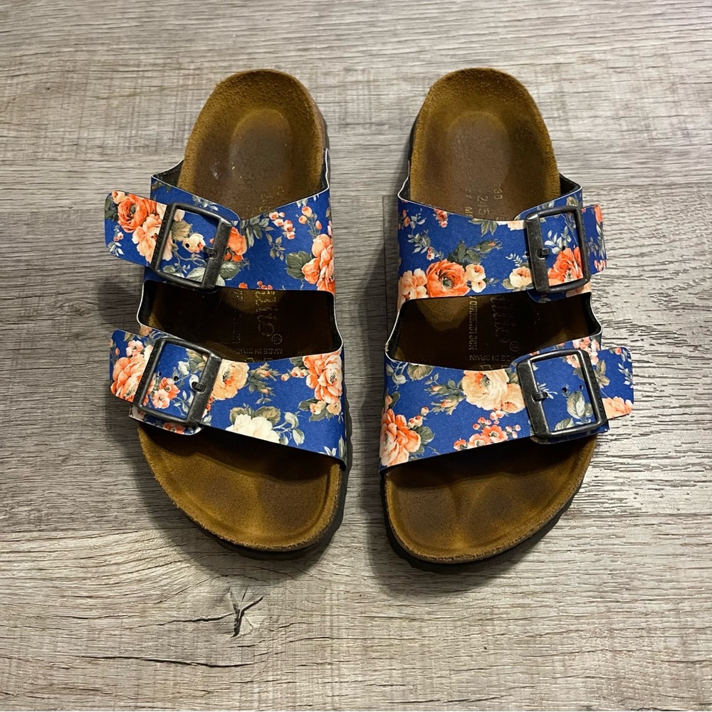 Birkenstock Papillio Arizona Blue Rose Sandal sz 38 w7